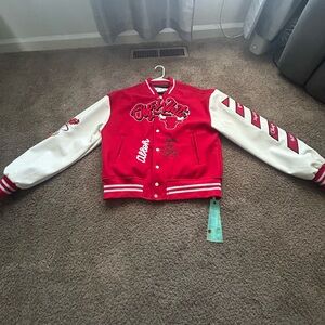 Off White c/o Chicago Bulls Varsity Jacket size M